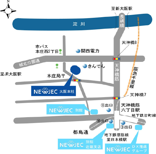 大阪本社 地図
