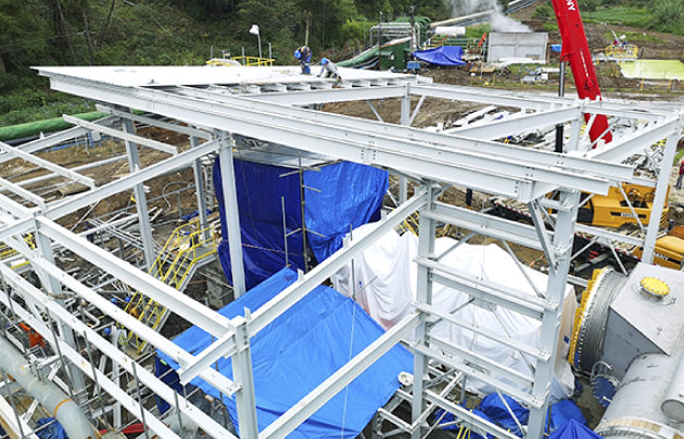 タービン発電機据付（2020年12月）