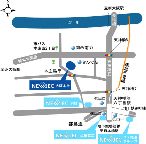 大阪本社 地図