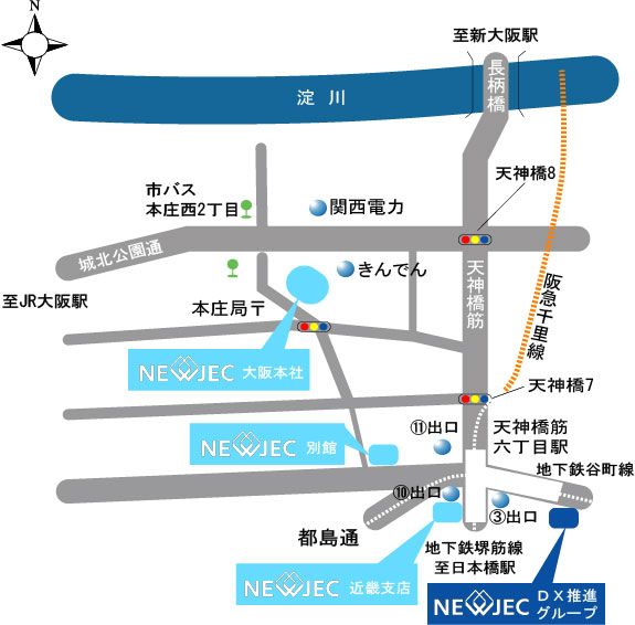 大阪本社別館（ＤＸ推進グループ） 地図