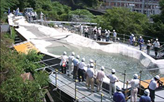 Asakawa Dam testing (hydrological testing station)